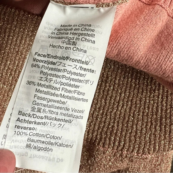 J. Crew Collection Long Cardigan Double Knit Lurex Pink Size Small  $128 J8223 - Picture 14 of 16